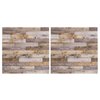 MECCANIXITY Dollhouse Floorboards 4 x 4 Inch Gray Rectangle Dollhouse Wallpaper and Flooring for Dollhouse Accessories 2 Pcs