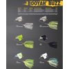 BOOYAH Buzz Buzzbait Bass Fishing Lure, White/Chartreuse Shad, 1/4 oz