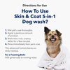 Honest Paws Dog Shampoo and Conditioner - 5-in-1 for Allergies and Dry, Itchy, Moisturizing for Sensitive Skin - Sulfate Free, Plant Based, All Natural - Oatmeal & Aloe -16 Fl Oz