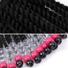 Kids Braid Ponytail Extension with Elastic Bowknot Tie Clip in Beads Braids Hair Extensions Braids Hair Extensions Wig for Children Girls Wigs with Bead Decoration Synthetic Hairpiece Black