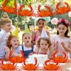 12Pcs Tissue Crab Lobster Honeycomb Centerpiece for Crab Party Decoration Crab Themed Party Table Centerpiece Crab Lobster Table Topper for Sea Animal Lobster Baby Shower Birthday Party Supplies