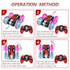 Toys for 5-12 Year Old Boys Amphibious RC Car for Kids 2.4 GHz Remote Control Boat Waterproof RC Stunt Car Truck with LED Lights 4WD Remote Control Car Boy Girl Gifts All Terrain Water Beach Pool Toy