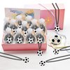 KeeStar 24 Pack Soccer Necklace Party Favors for Sports Themed Baby Shower, Birthday Party Goodie Bag Fillers, School Carnival Rewards, Photography Props, Home Decorations, Classroom Prize