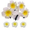 12Pcs 2.4inch Hawaiian Plumeria Flower Foam Hair Clip Bohemia Style Beach Flower Hairpin Barrette for Wedding Party Beach Vacation