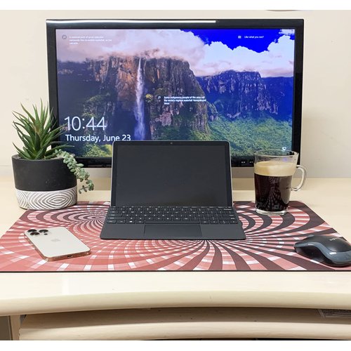 3dRose Blue Summer Dresses on Display in a Row. Digital... - Desk Pad Place Mats (dpd-272503-1)