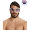 Arena Unisex Adult Air-Soft Anti-Fog Swim Goggles for Men and Women Recreational Swimming Superior Comfort Air Seals Technology, Blue/Clear