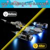 Mililier LED Light Kit for Lego Star Wars 75325 The Mandalorian's N-1 Starfighter Set, Compatible with Lego 75325 Building Blocks Model(Not Include Blocks Set)