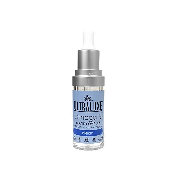 ULTRALUXE SKIN CARE Omega-3 Repair Complex, Clear, 0.6 oz