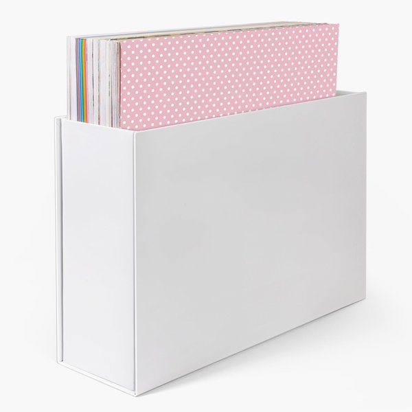 Scrapbook Paper Storage Organizer, 12x12 Paper Storage Organizer, Scrapbook Storage Bin for 12" x 12" Paper- 1 PACK