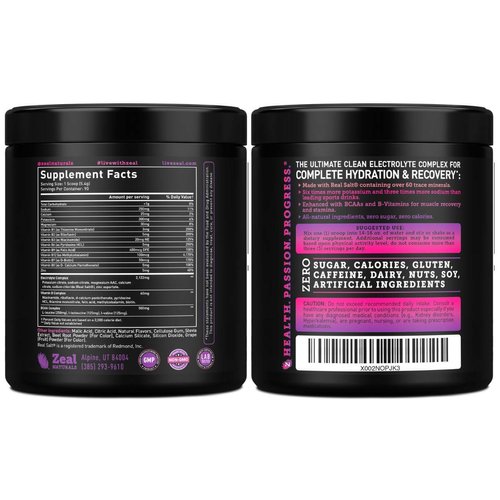 Enhanced Electrolyte Powder (Black Cherry| 90ct.) Sugar Free + BCAA, B-Vitamins & Real Salt® - Keto Electrolytes Drinks, Hydration Powder w Potassium, Sodium, Zinc, Magnesium for Hydration & Recovery