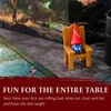 DnD Dice Jail - Time Out Chair & Dunce Hat - Punish Your Bad Dice in our Chair Of Shame - Accessories / Gift for Dungeons and Dragons. Miniature Chair & Cap Works for all D&D Dice D20, D10, D8, D6, D4