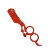 Generic Red Engraved Razor Folding Straight Edge Unique Design Lightweight Easy to Use 2 Finger Inserts - Barber Quality, In Picture
