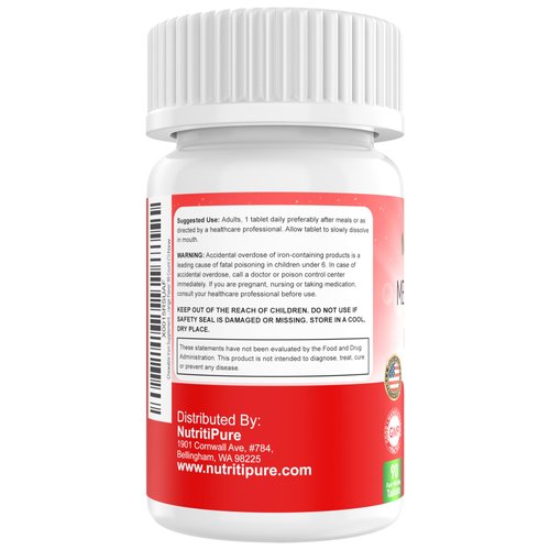 Chewable Iron Supplement (Carbonyl Iron 18 mg with Vitamin C 30 mg) Tablet in Orange Flavor 90 Count (1)