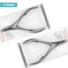 Kootinn 2 Packs Nail Cuticle Trimmer Professional Cuticle Cutter Stainless Steel Cuticle Nippers with Double Spring Cuticle Clippers Pedicure Manicure Tools for Fingernails and Toenails (Silver)