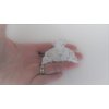 Gold or silver clear or AB crystal heart metal hair claw clip jaw clip (Primary color: Gold/clear crystals)