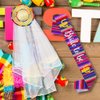 Sombrero Final Fiesta Wedding Veil Bachelorette Party Decorations, Bride to Be Satin Sash, Mexican Theme Bridal Shower Party Favor, Bachelorette Party Veil for Bride