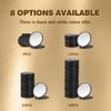 Qislee Compact Mirror Bulk, Round Makeup Mirror for Purse, Set of 4 (Black)