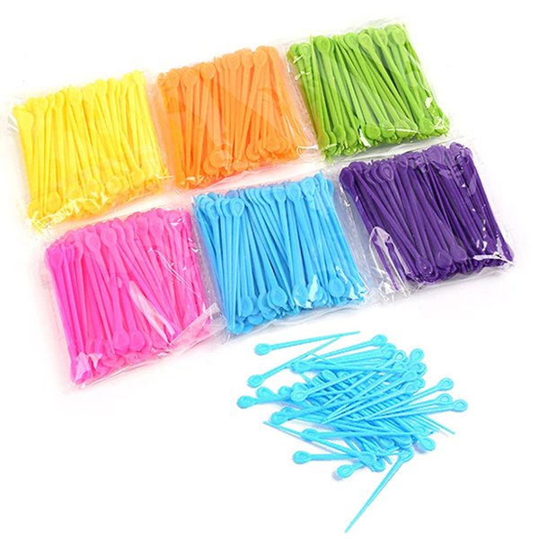 300Pcs Plastic Hair Roller Picks Pin Hair Curler Roller Pin Hairdressing Tool for Hair Curling Styling Accessories, Random Color