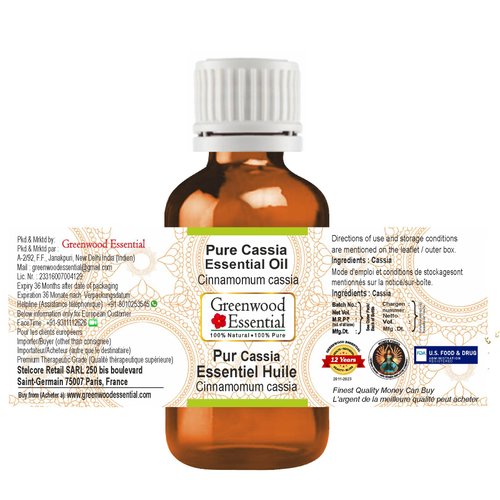 Greenwood Essential Pure Senna Leaf Powder (Cassia angustifolia) Organic Certified 100% Natural Therapeutic Grade 100gm (3.5 oz)