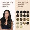GOO GOO Clip in Hair Extensions Real Human Hair, 22inch 151g 7Pcs, 1B Natural black, Remy Human Hair Extensions Clip ins for Women, Natural Human Hair