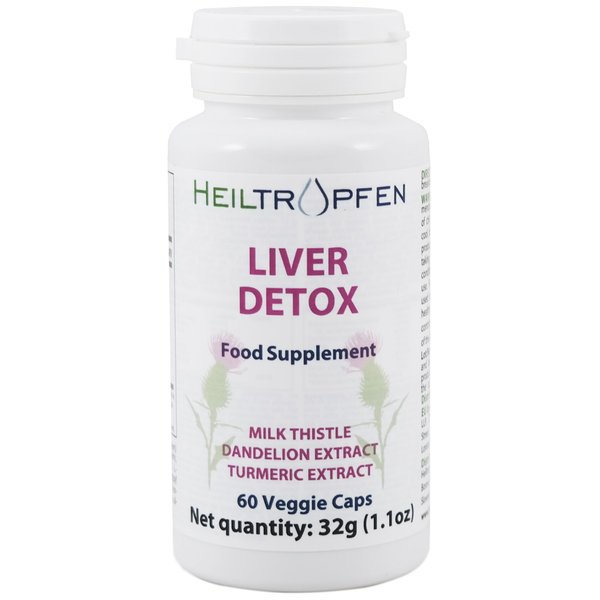 Heiltropfen Liver Detox Vegetarian caps | 60 Capsules | Dietary Supplement