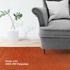 Furnish my Place Modern Plush Solid Color Rug - Orange, 2' Round, Pet and Kids Friendly Rug. Made in USA, Area Rugs Great for Kids, Pets, Event, Wedding