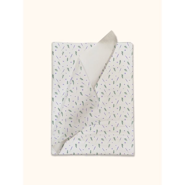 Lavender Designer Tissue Paper - Printed Tissue Paper - Decorative Tissue for Decoupage - Floral Tissue Paper - Spring Tissue Paper | 24 Sheets 20" x 30"