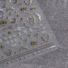 4Sheets 5D Gold Nail Art Stickers Totems Moon Star Butterfly Delicate Spring Nail Art Decal Supplies for Women Girls Salon DIY Acrylic Nails Design (Gold Totems)