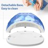 UV Light for Nails Lamp - Easkep 86W UV LED Nail Lamp Gel Nail Polish Curing Dryer for Salon 4 Timer Setting Auto Sensor Machine (Taro)
