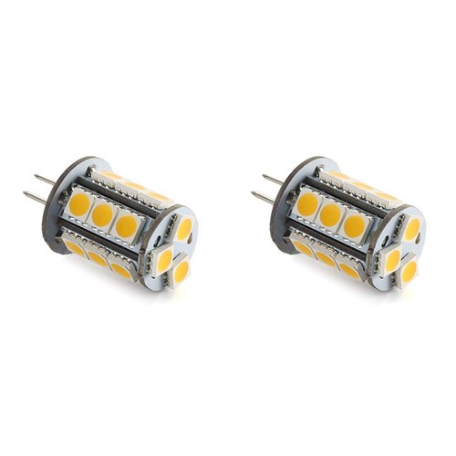 Makergroup T3 G4 Bi-pin LED Light Bulb 12VAC/DC Low Voltage 3Watt Daylight White 6000K for Outdoor Landscape Lighting Path Lights, Deck Lights, Step Lights,Paver Lights 2-Pack