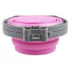 Loving Pets - Bella Roma Double Diner Portable Travel Dog Bowls Collapsible Combined Dog Food & Water Bowls (Pink, Small)
