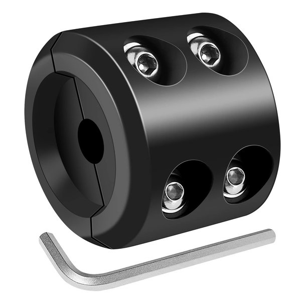 Winch Stopper for Cable. Truck UTV ATV Rubber Winch Cable Stopper, Protects Towing Hook, Synthetic Rope, Cable Line from Wear or Damage, Hawse, Bumper. Quick Installation with Tools. (Black)