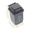 Toyvian 1/12 Scale Miniature Dollhouse Trash Bin, Mini Trash Can, Dollhouse Pretend Play Decoration Accessory Furniture Model, Cleaning Supplies Tool Dollhouse Decoration Accessories 5 Pieces