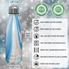CHILLOUT LIFE Stainless Steel Water Bottle: 17 oz Double Wall Insulated Cola Bottle Shape for Cold and Warm Drinks, BPA Free Metal Sports Bottle