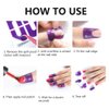 WEILUSI 50pcs Nail Polish Protector for Fingers U-Shape Tape Polish Guards Nail Art Plastic Peel Off Sticker Cuticle Protectors Disposable 5 Sheets