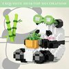 WULOBOOI Mini Building Blocks Animal Sets-Cute Bamboo Panda Micro Building Toys for Adults, 348 Pieces Party Favor for Boys Girls 6 7 8-12 14, Small Carnival Prizes