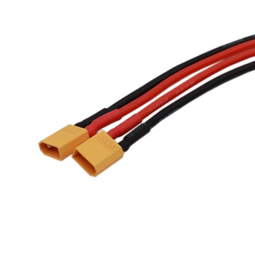 Treehobby 2PCS XT30 Plug to 4.0mm Banana Plug RC Battery Balance Charge Cable Adapter Connectors Compatible with RC Car Truck Boat Lipo Battery FPV Drone (16AWG 30cm)