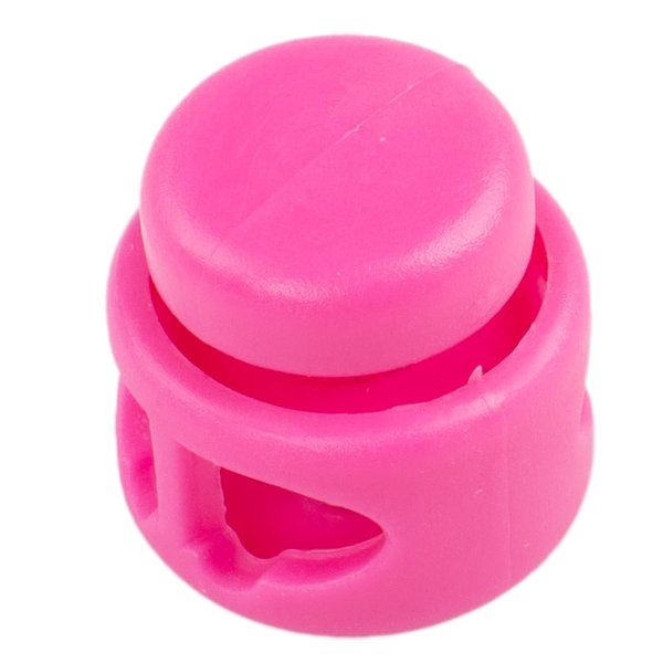 Paracord Planet Double Barrel Cord Lock Draw String Toggle Stopper – Choose from 5, 10, and 20 Pack Sizes (Pink, 5 Pack)