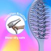 Wet Brush Speed Dry Hair Brush, Purple - Go Green Detangler - Vented Design & Ultra Soft HeatFlex Bristles - Ergonomic Handle Manages Tangle & Uncontrollable Hair - Pain-Free Hair Accessories