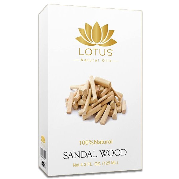 Lotus organica natural no chemicals sandal wood oil 125 ml / 4.3 oz