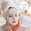 UPIQNG 100Pcs Face Mask Sheet Plastic Disposable Facial Mask Evaporation Prevent Moisturizing Facial Mask Sheet Transparent Face Wrapped Paper DIY Masks Supplies
