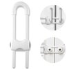 6PCS Cabinet Locks for Babies, Adjustable U-Shaped Child Safety Locks, Multifunctional Cabinet Handle Lock for Drawers for Cabinets, Drawer, Gate, Furniture Doors, Closet with Secure Lock Buttons