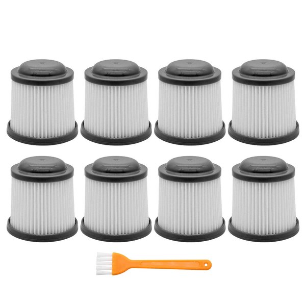 IOYIJOI 8 Pack Vac Replacement Filters for Black & Decker PVF110 PHV1810 PHV1210 BDH2000PL BDH1600PL BDH2020FLFH BDH1620FLFH. Compare to Part # PVF110