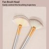 8 PCS Fan Brushes Soft Bristle Face Highlighting Blush BrushProfessional Highlighting Make Up Brushes Blush Loose Powder Brush, Fan Mask Brushes for Loose Powder Highlighting Blush