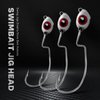 OJY&DOIIIY Fish Eye Swimbait Jig Heads, 20 Pack Weighted Hooks for Texas Rig or Ned Rig Fishing 3/16 oz