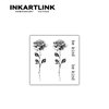 INKARTLINK Tattoo Tech, 3 Sheets Small Semi Permanent Tattoo, Adult Art Design Temporary Tattoos, Lasts 1-2 Weeks, Waterproof, Realistic Look, No Adhesive, No Reflection (Roses)