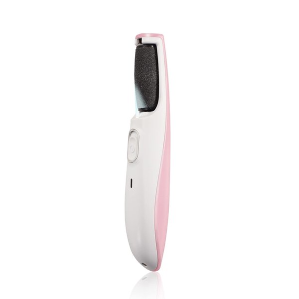 Powerful Electric Foot Callus Remover, Rechargeable Pedicure Tools Electric Foot File with Smart Light, Fine & Coarse Roller Heads, AM 8:00 Callus Remover for Feet for Dead Hard Cracked Dry Skin