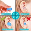 Silicone Ear Plugs for Sleeping Swimming,Reusable Moldable Noise Cancelling Earplugs for Shooting Range, Swimmers, Snoring, Airplanes, Travel, Work, Studying, (16-Pillows)