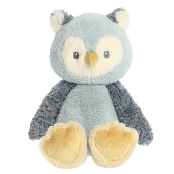 Ebba™ Adorable Cuddlers™ Ollie Owl™ Baby Stuffed Animal - Security and Sleep Aid - Comforting Companion - Blue 14 Inches