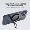 Magnet Phone Ring Grip Metal Magnetic Ring Stand New Mobile Phone Ring Holder Desktop Bracket (Color Wood)